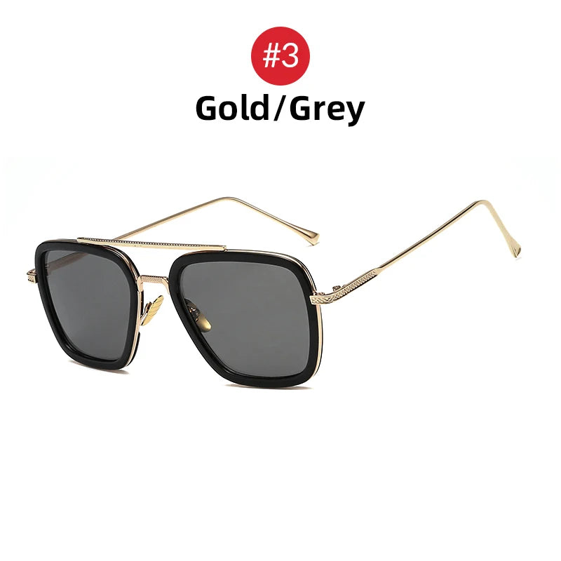Óculos Tony Stark EDITH – Estilo Steampunk com Proteção UV400 | VIVIBEE