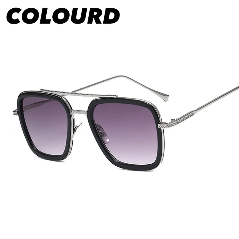 Óculos Tony Stark EDITH – Estilo Steampunk com Proteção UV400 | VIVIBEE
