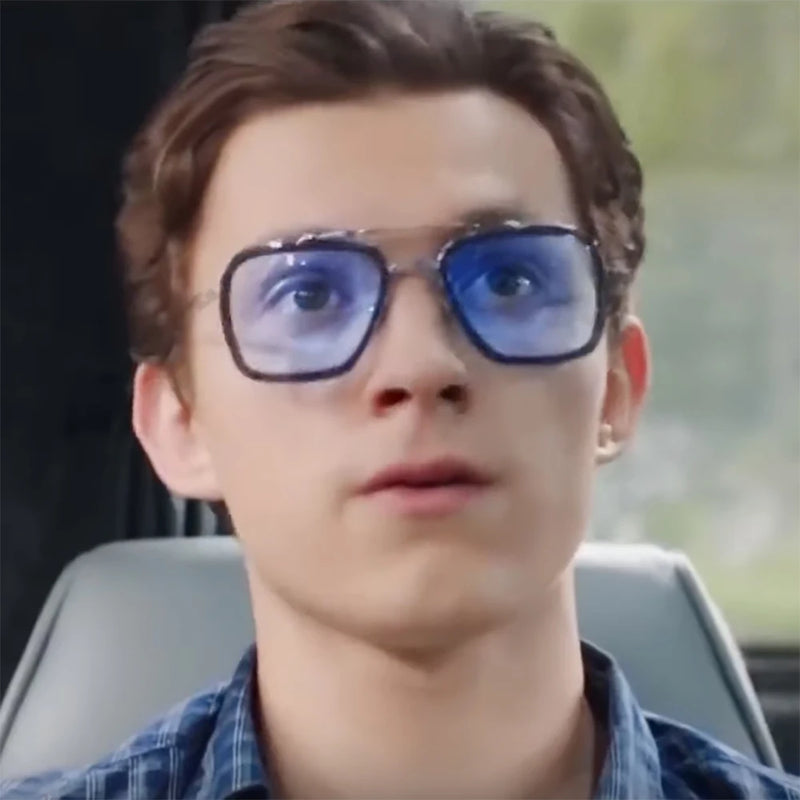 Óculos Tony Stark EDITH – Estilo Steampunk com Proteção UV400 | VIVIBEE