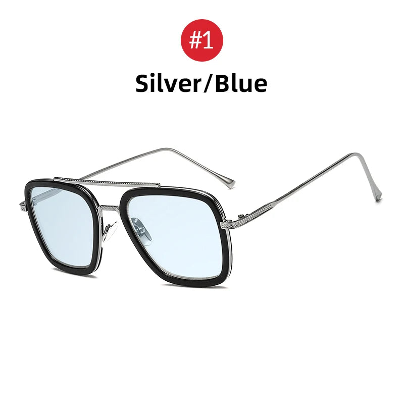 Óculos Tony Stark EDITH – Estilo Steampunk com Proteção UV400 | VIVIBEE