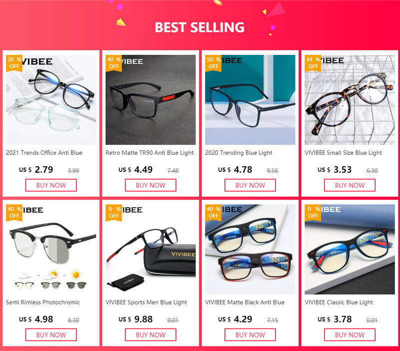 Óculos VIVIBEE Ante Luz Azul – Proteção para Seus Olhos com Estilo e Conforto